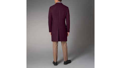 Wool Top Coat With Solid Collar